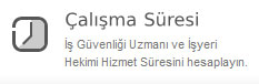izmir osgb Çalışma süresi hesaplama
